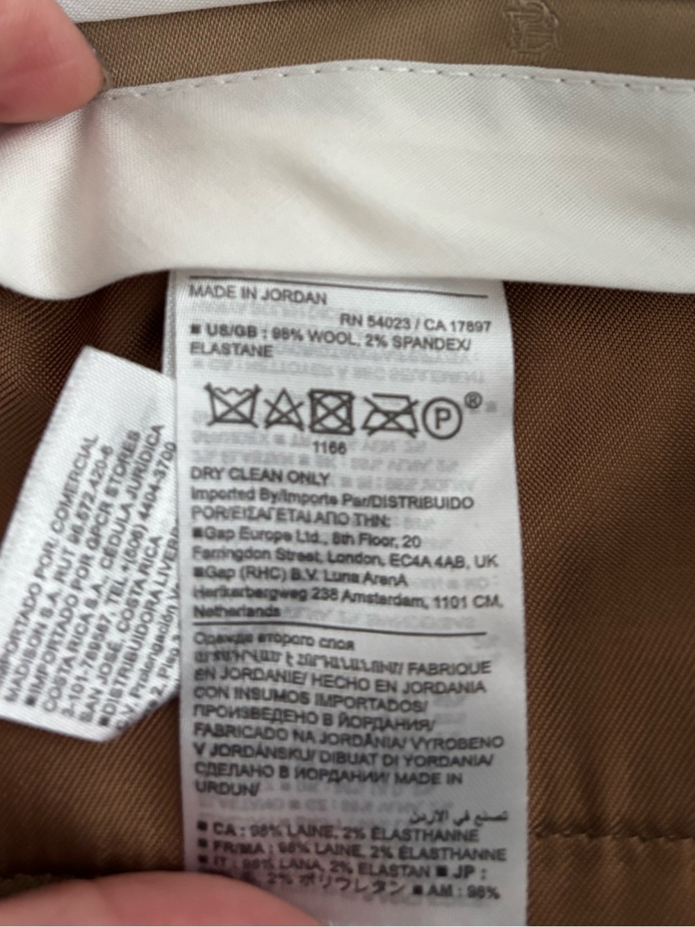 Banana Republic Wool Brown Straight-Leg  Trousers - Picture 4 of 9
